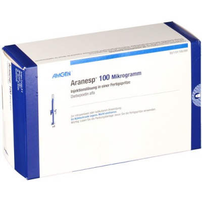Aranesp 100 mcg ( Darbepoetin ) 4 Pre-Filled Syringes